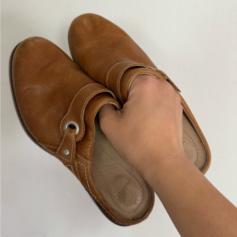 Redwing Shoes Womens Celina 7 Pump Heels Slip On Mules Clogs 4908 Beige Leather